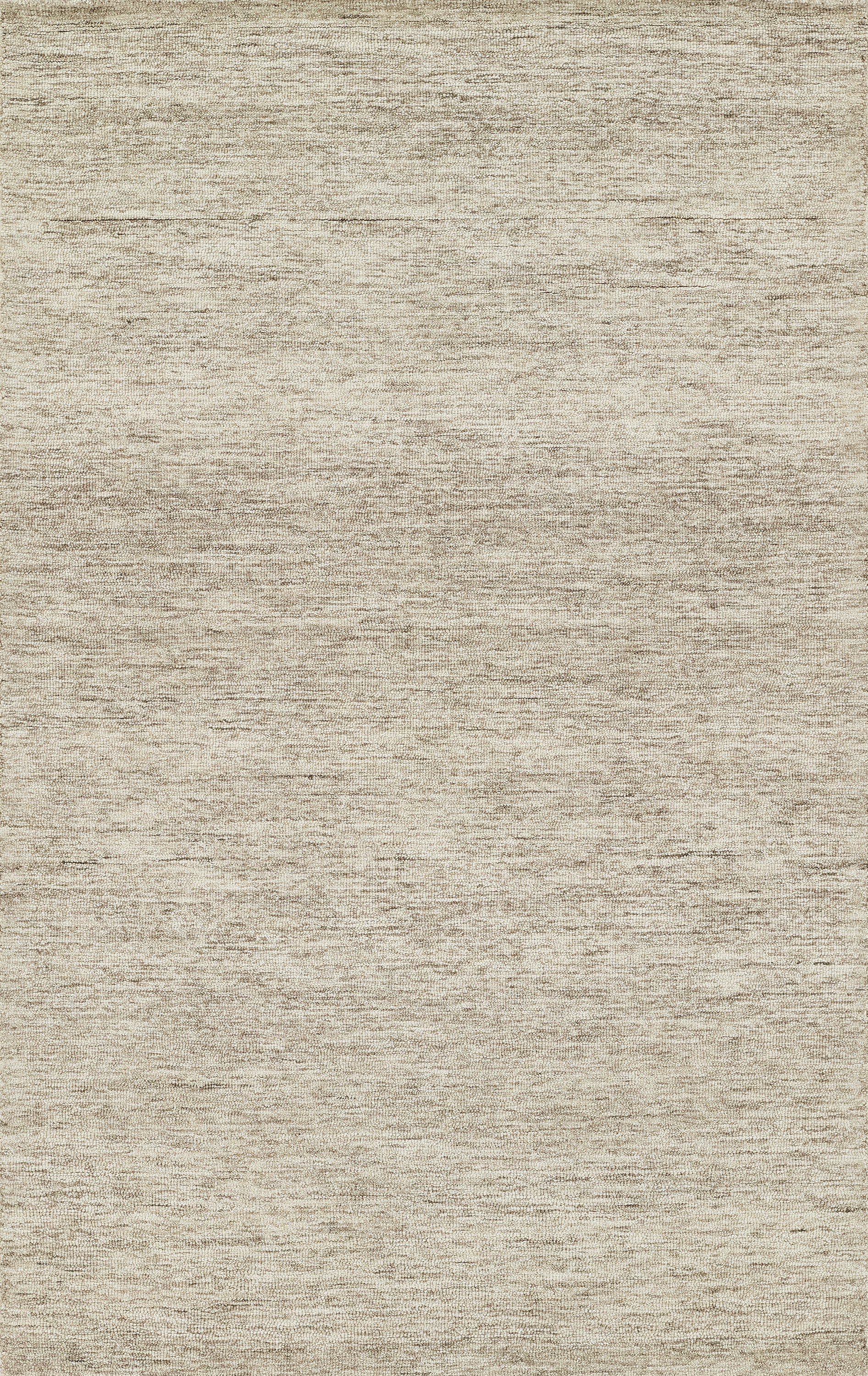 Natural beige rectangular woven rug with subtle heathered texture; cream-tan tones for a soft, versatile living space.