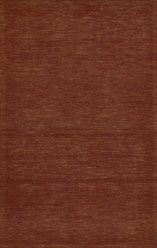 Rust-red woven fabric texture with subtle horizontal grain; upholstery or craft material.