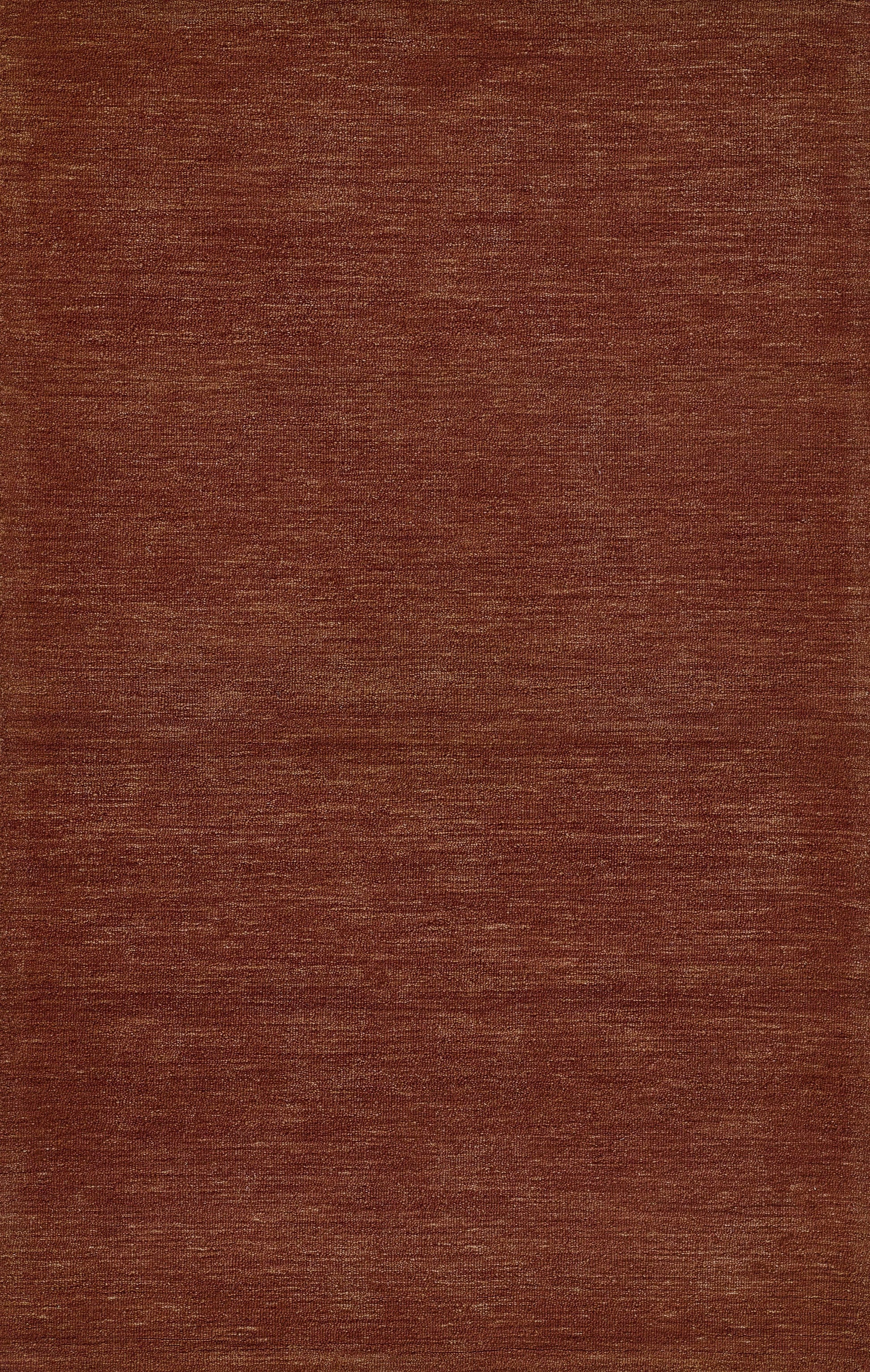Reddish-brown woven rug texture with subtle horizontal grain.