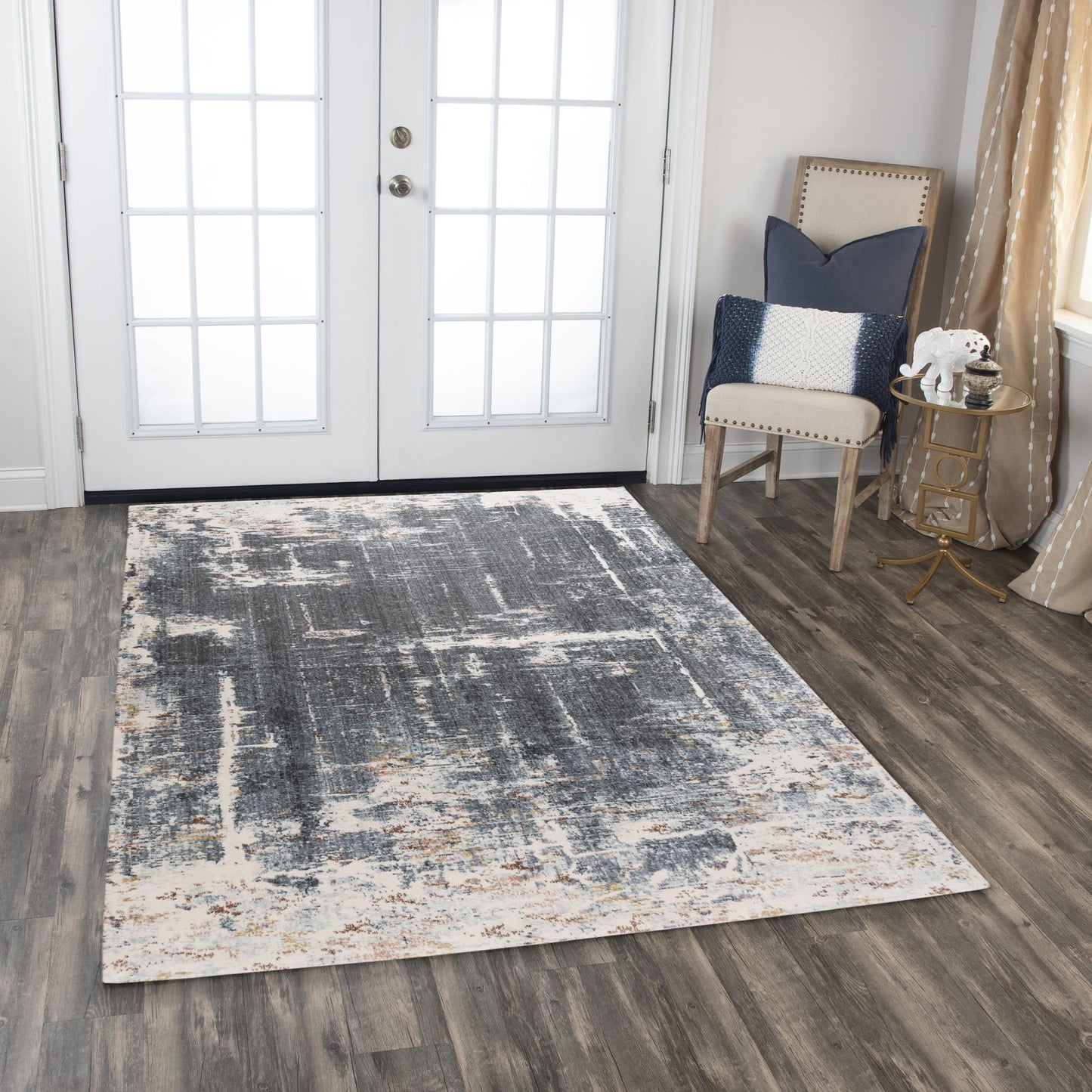 Area rug, contemporary style, 9' x 12'.