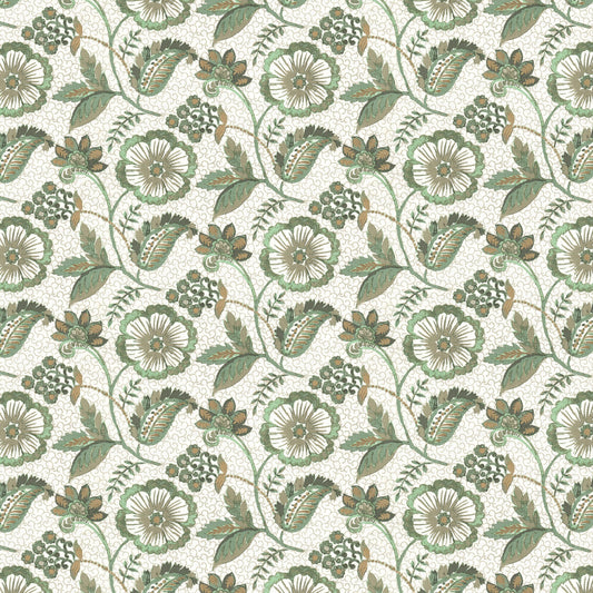 STOUT TEXTILES  MULTIPURPOSE,PRINT TRANSITIONAL,, FLORAL AQUA   - JASM-2