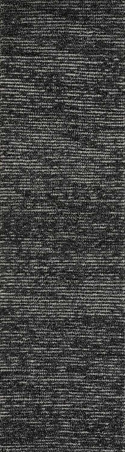 Dark gray heather rug runner with subtle flecks and a soft, textured surface; 2'3" x 8'.