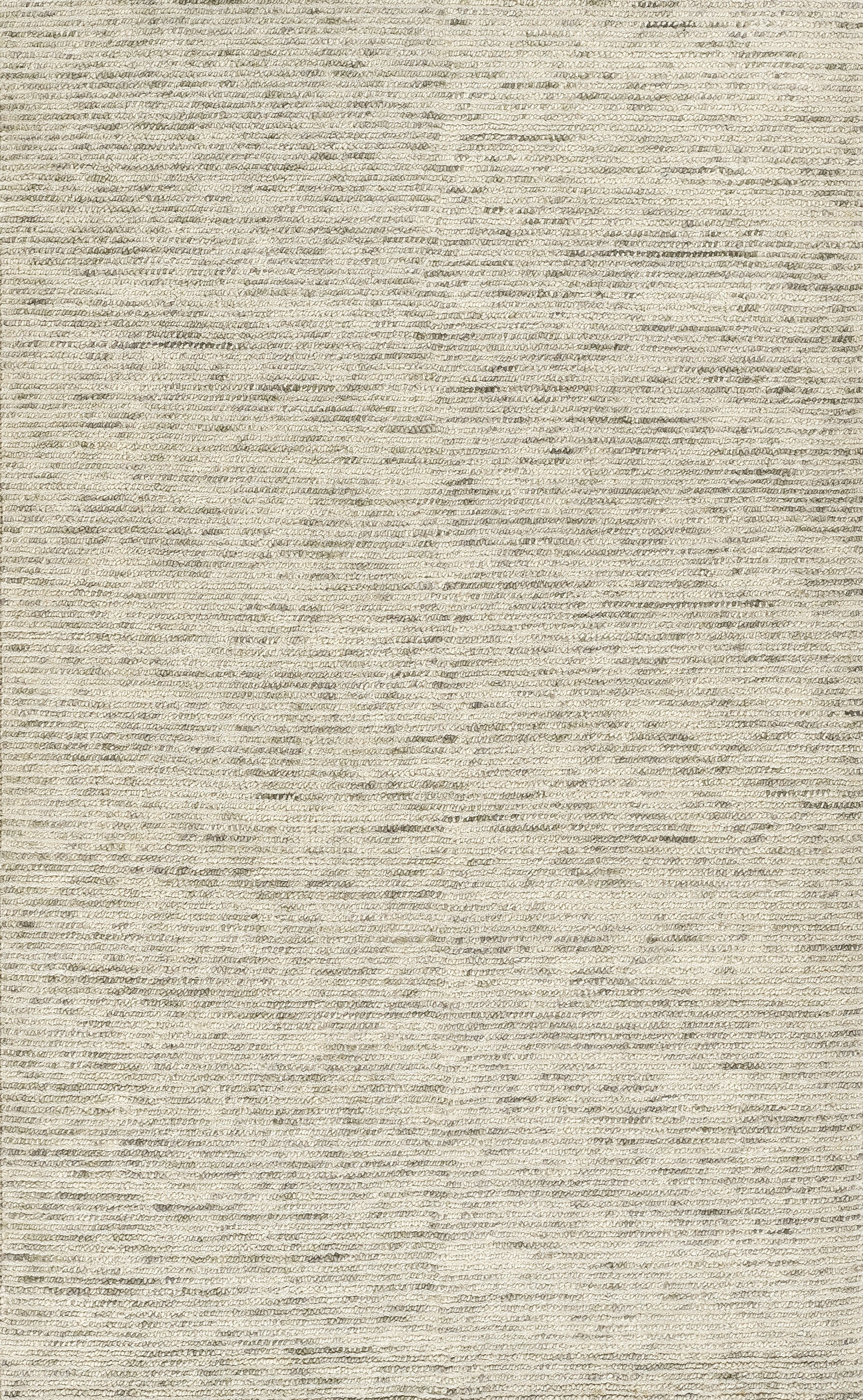 Beige heathered woven rug with subtle horizontal texture; neutral, flat, versatile home decor rug.