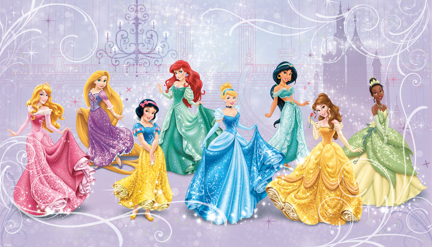York Wallcoverings RoomMates Disney Princess Royal Debut Wall Mural Whimsical Licensed Multicolor  Wallpaper - JL1280M
