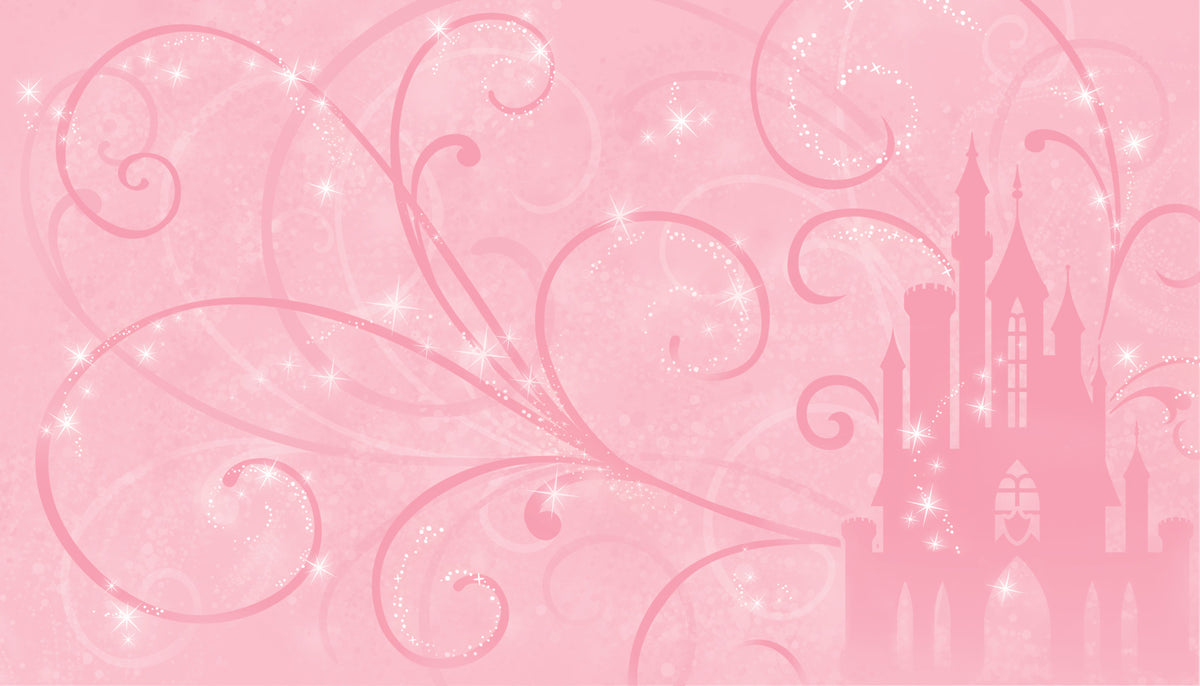 York Wallcoverings RoomMates Princess Scroll Castle Chair Rail Wall Mu ...