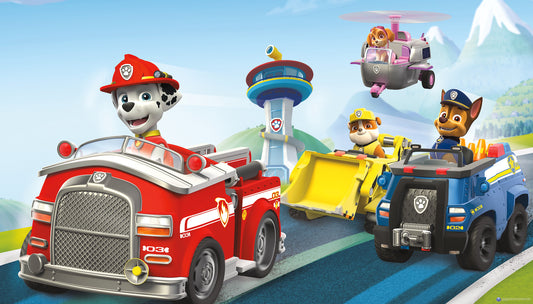 York Wallcoverings RoomMates Paw Patrol XL Chair Rail Wall Mural Kids Licensed Multicolor  Wallpaper - JL1389M
