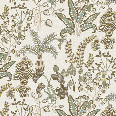 KRAVET COUTURE WOODLAND FLOOR PRINT---BOTANICAL & FLORAL STRAW   - JMW1012.31.0