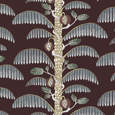 KRAVET COUTURE PALM STRIPE PRINT--BOTANICAL & FLORAL-STRIPES SILVER MOON   - JMW1015.21.0