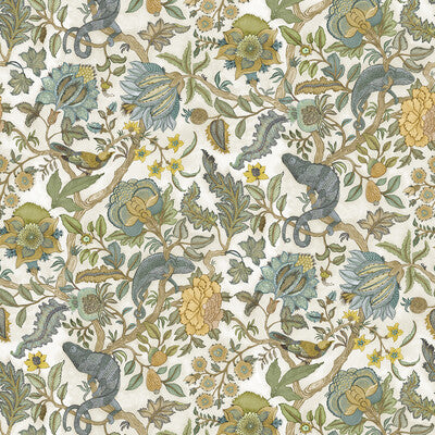 KRAVET COUTURE CHAMELEON TRAIL WP PRINT--ANIMAL/INSECTS-BOTANICAL & FLORAL BEACH GRASS   - JMW1022.01.0