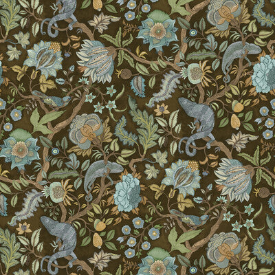 KRAVET COUTURE CHAMELEON TRAIL WP PRINT--ANIMAL/INSECTS-BOTANICAL & FLORAL HARBOR   - JMW1022.21.0