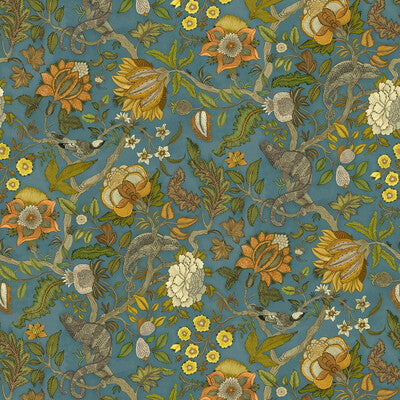 KRAVET COUTURE CHAMELEON TRAIL WP PRINT--ANIMAL/INSECTS-BOTANICAL & FLORAL SUN DRIED TOMATO   - JMW1022.31.0