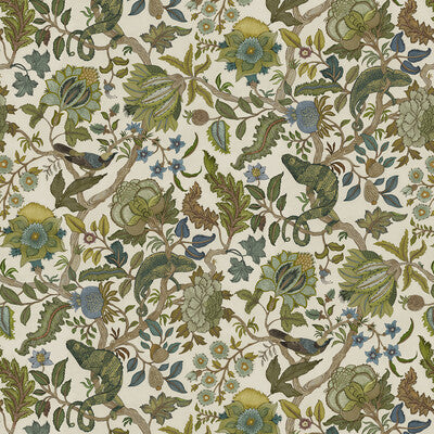 KRAVET COUTURE CHAMELEON TRAIL WP PRINT--ANIMAL/INSECTS-BOTANICAL & FLORAL DRIFTWOOD   - JMW1022.71.0