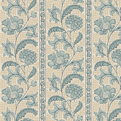 KRAVET COUTURE FLORAL CHECK PRINT--BOTANICAL & FLORAL-STRIPES PORCELAIN   - JMW1028.01.0