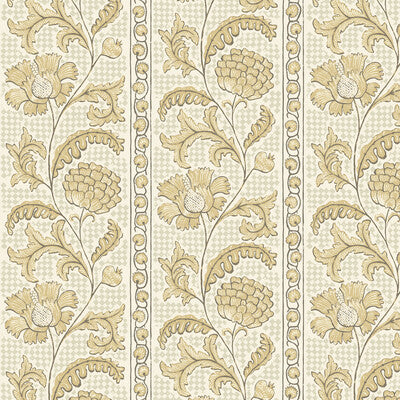 KRAVET COUTURE FLORAL CHECK PRINT--BOTANICAL & FLORAL-STRIPES TIGER'S EYE   - JMW1028.31.0