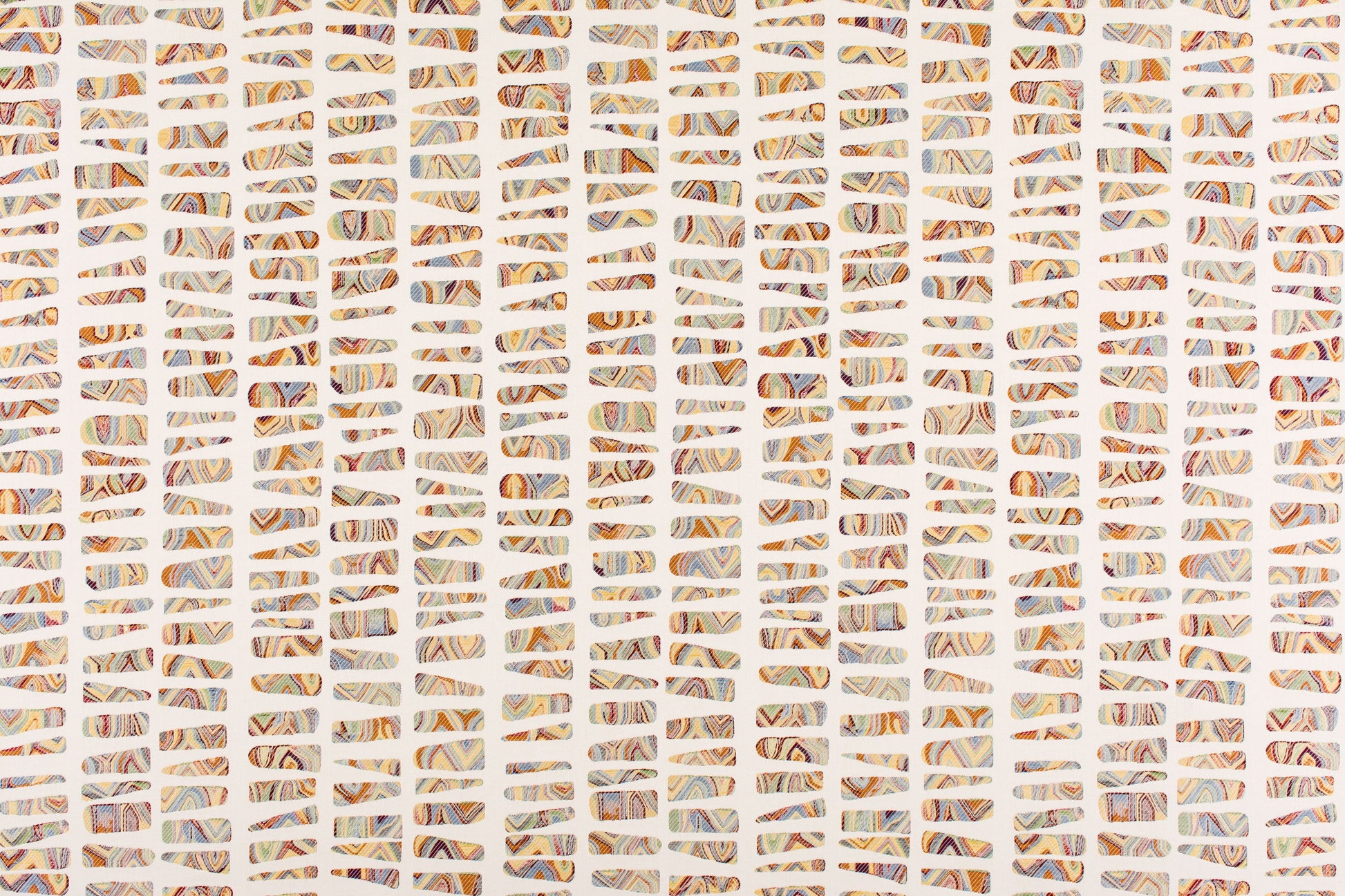 SCALAMANDRE  GALISTEO FABRIC IVORY/MULTI   - JM 00017274