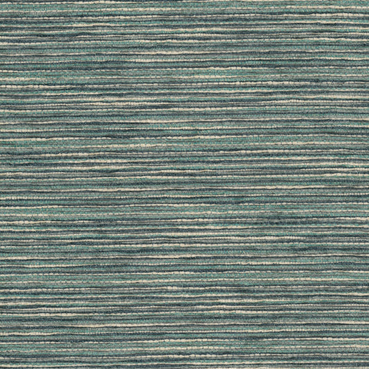 STOUT TEXTILES  UPHOLSTERY,CHENILLE TRADITIONAL, STRIPE NORSE,TEAL   - JODY-2