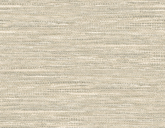 Seabrook Designs Japandi Style Rina Faux Grasscloth Rustic Grey Matte Sidewall - JP10306