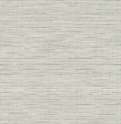 Light grey stringcloth textile swatch with a rustic matte finish and subtle horizontal stripe texture.