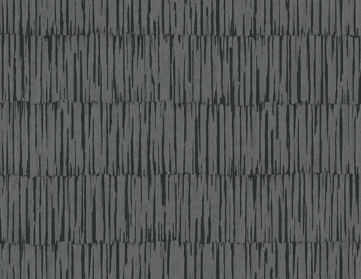 Seabrook Designs Japandi Style Naomi Striped Rustic Black Matte Sidewall - JP10600