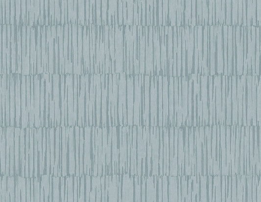 Seabrook Designs Japandi Style Naomi Striped Rustic Blue Matte Sidewall - JP10602