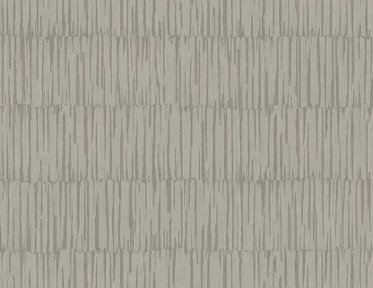 Seabrook Designs Japandi Style Naomi Striped Rustic Grey Matte  - JP10607