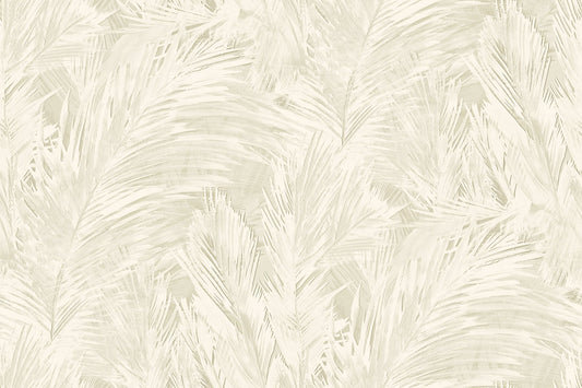 Seabrook Designs Japandi Style Mari Botanical Rustic Beige Matte Sidewall - JP11007