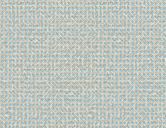 Seabrook Designs Japandi Style Mika Weave Rustic Blue Matte Sidewall - JP11202