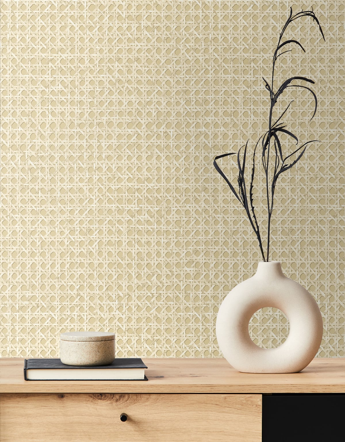 Seabrook Designs Japandi Style Mika Weave Rustic Beige Matte  - JP11203