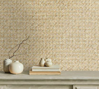 Seabrook Designs Japandi Style Mika Weave Rustic Beige Matte  - JP11205