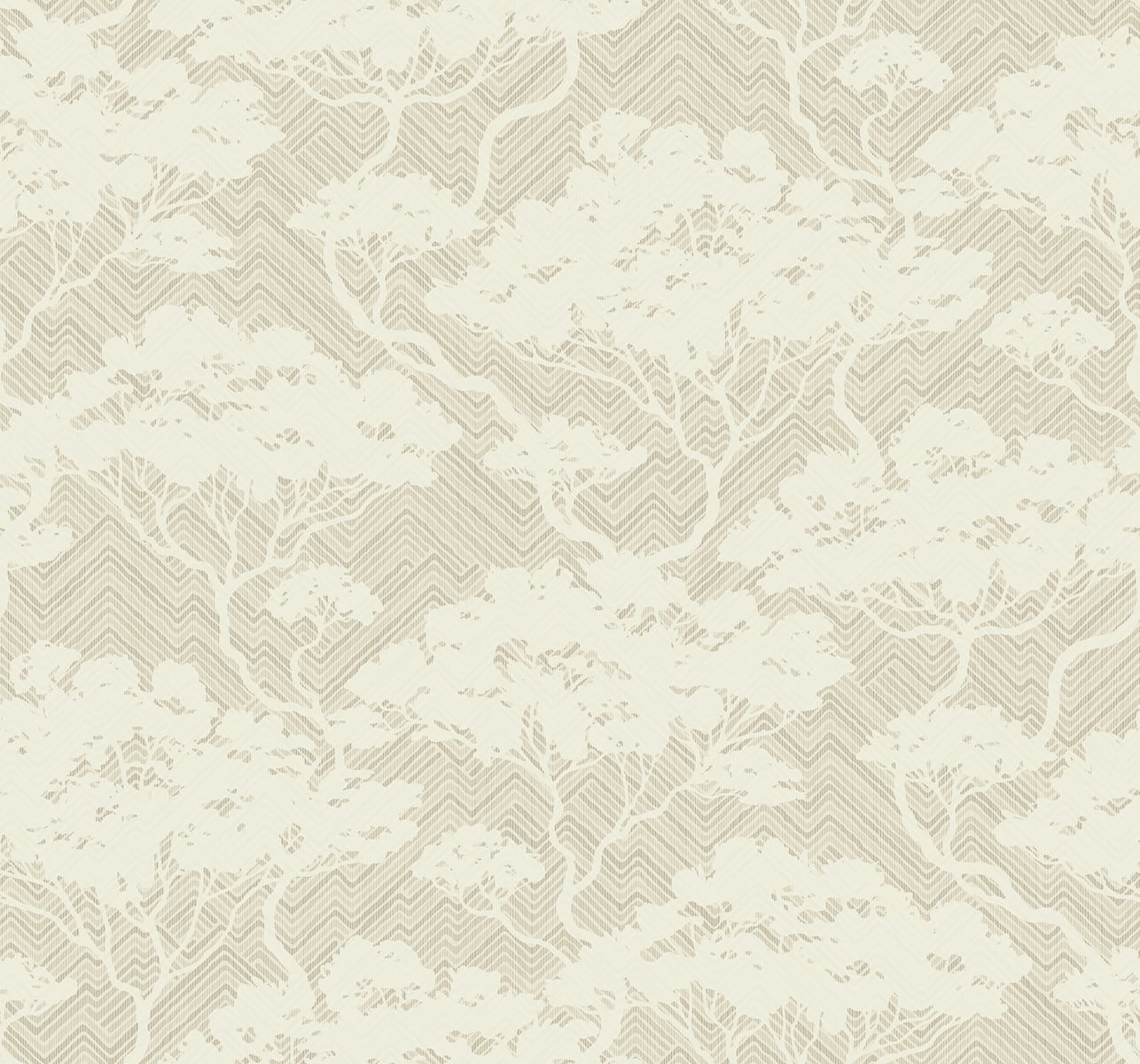 Seabrook Designs Japandi Style Nara Stringcloth Botanical Rustic Beige Matte Sidewall - JP11706