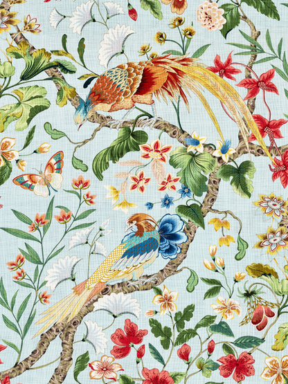 SCALAMANDRE  BOTANY BAY FABRIC SKY MULTI   - JP 00011340 NEW SKU # JP13400001