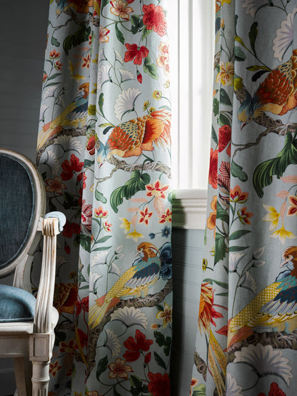 SCALAMANDRE  BOTANY BAY FABRIC SKY MULTI   - JP 00011340 NEW SKU # JP13400001