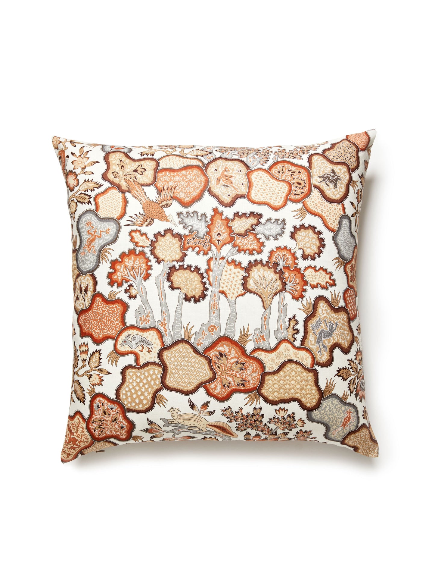 SCALAMANDRE PILLOWS   BIRD / ANIMAL 
BOTANICAL / FOLIAGE SQUARE    - JP 0002ZIBAPILL NEW SKU # JPZIBAPILL0002