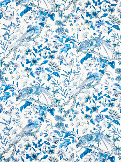 SCALAMANDRE  BOTANY BAY FABRIC PORCELAIN   - JP 00031340 NEW SKU # JP13400003