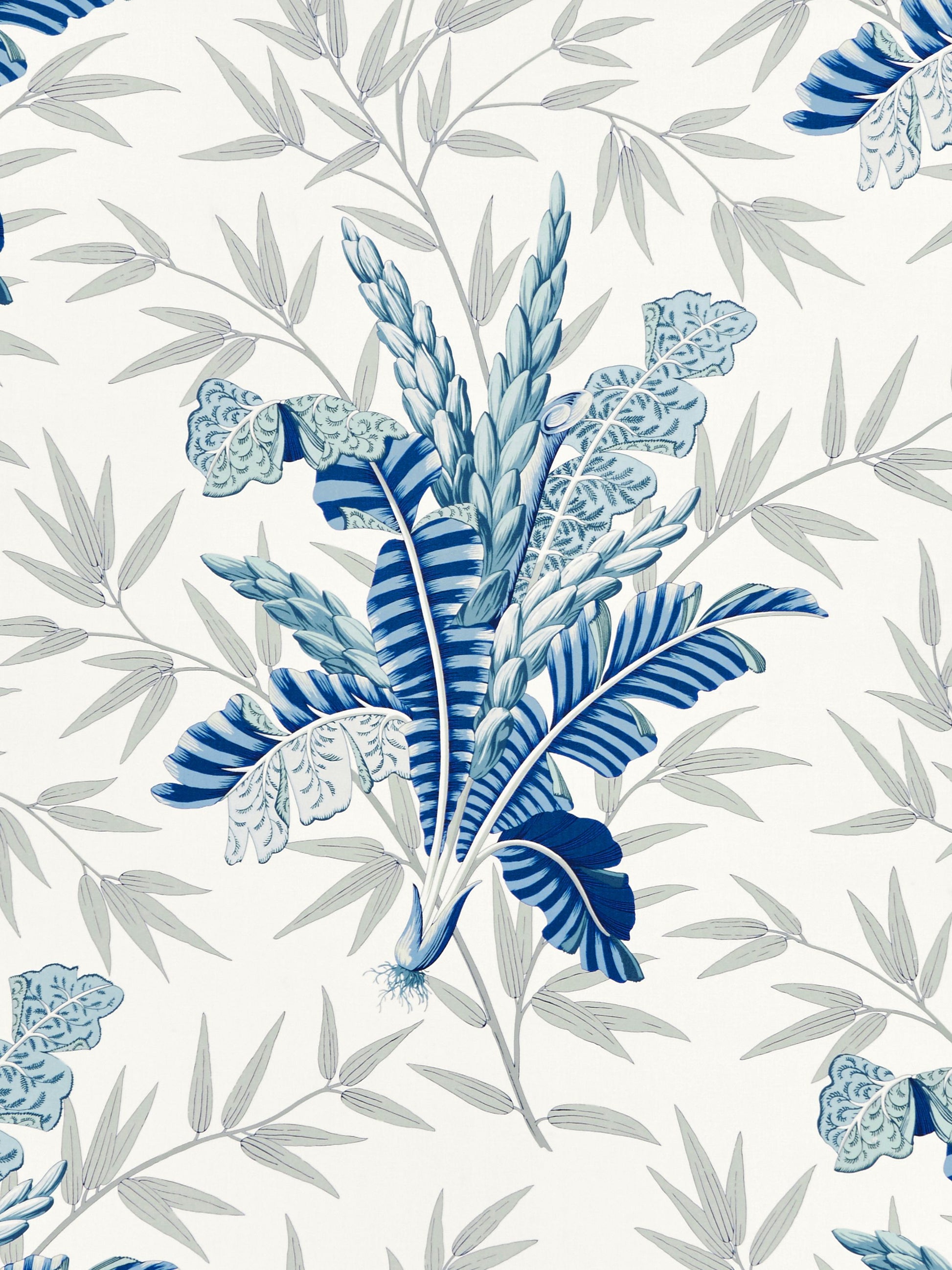 SCALAMANDRE  BAHAR FABRIC PORCELAIN BLUE   - JP 00034485