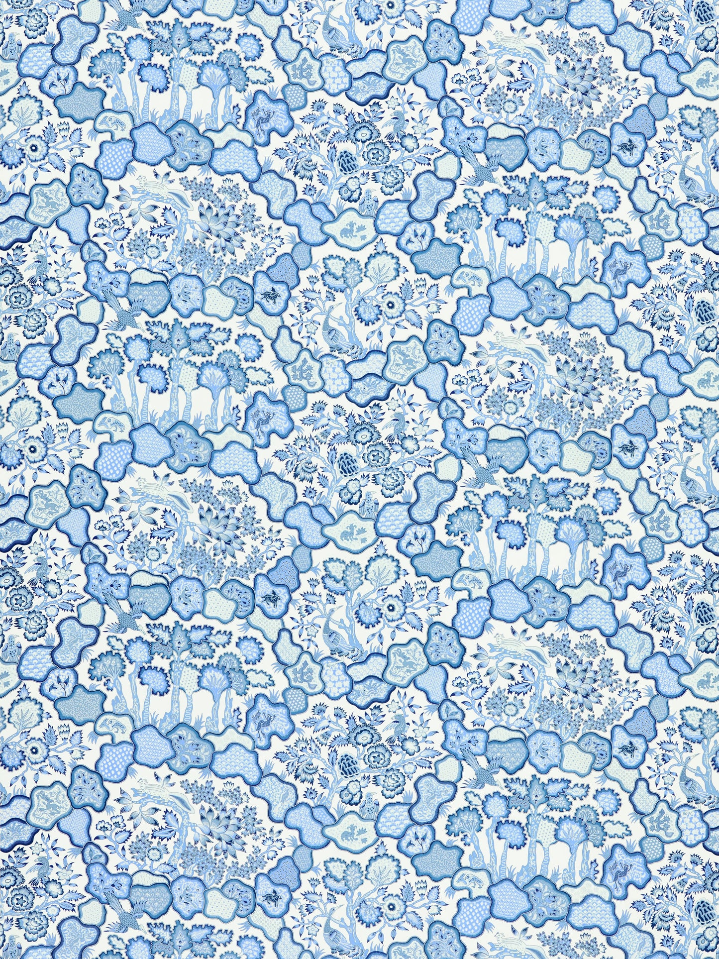 SCALAMANDRE  ZIBA FABRIC PORCELAIN BLUE   - JP 00034659 NEW SKU # JP46590003