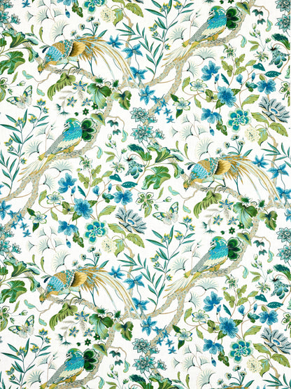SCALAMANDRE  BOTANY BAY FABRIC FOREST   - JP 00041340 NEW SKU # JP13400004