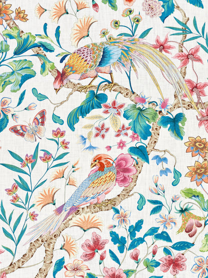 SCALAMANDRE  BOTANY BAY FABRIC PERENNIAL GARDEN   - JP 00051340 NEW SKU # JP13400005