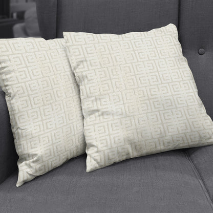 NICHOLASJOHN INC NJ-ROBERTS Ivory Velvet,Geometric   Fabric - NJ25-1853