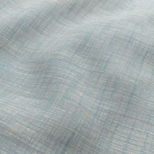 JF Fabrics  JULIET 61 Fabric Texture Light Teal, Cream, Beige  Wide Width, Sheer, Woven - 9735561 J9491