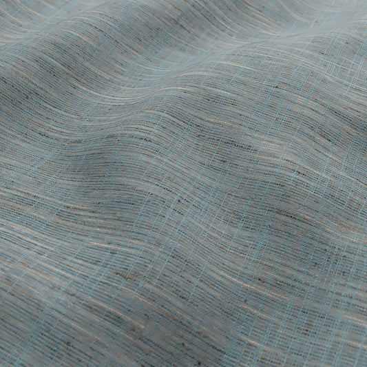 JF Fabrics  JULIET 65 Fabric Texture Teal, Blue, Cream, Light Brown  Wide Width, Sheer, Woven - 9735565 J9491