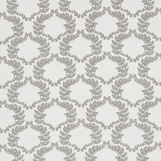 JF Fabrics JUNGLE 95 Fabric Traditional,Transitional,Contemporary,Floral Grey,Silver  Embroidery,Crewel - 7627595 J8201