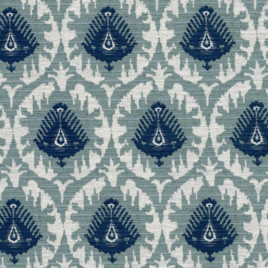 STOUT TEXTILES  UPHOLSTERY,WOVENS TRANSITIONAL,, IKAT HARBOR,LAKE   - JUTL-1