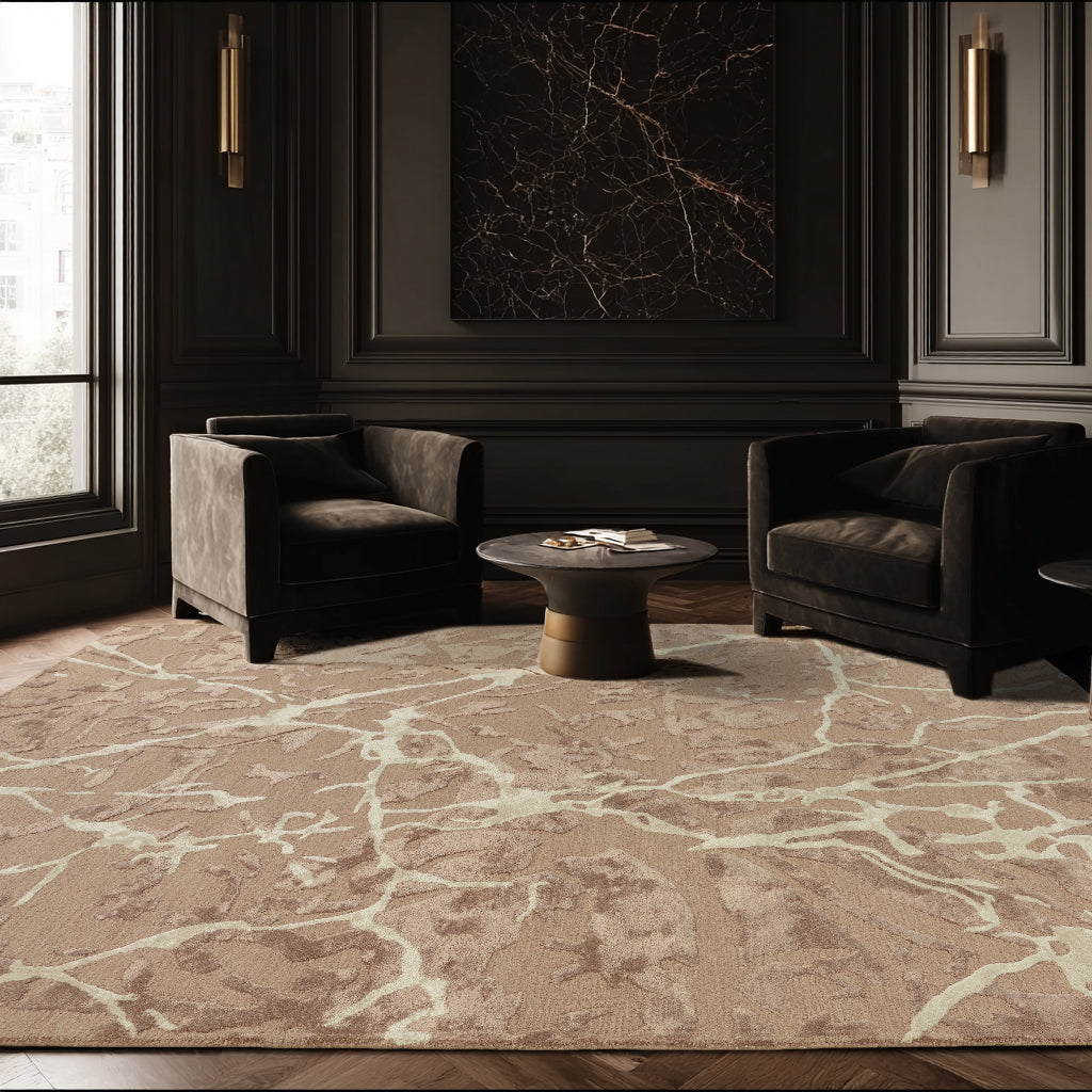 Kaci modern rug, 9' x 12'.