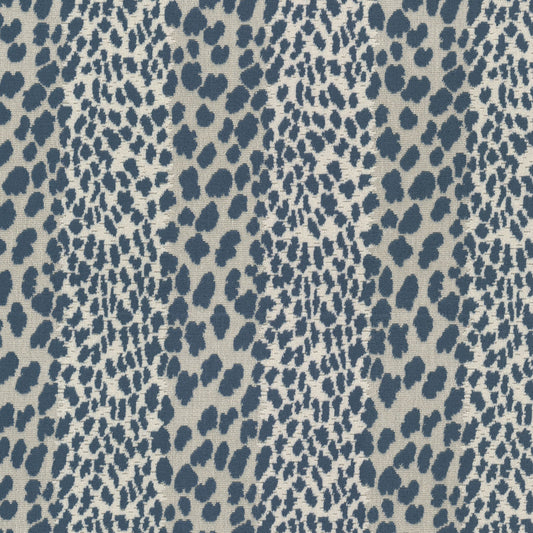 STOUT TEXTILES  UPHOLSTERY,VELVET TRADITIONAL, ANIMAL SKIN INDIGO,INK   - KALA-2