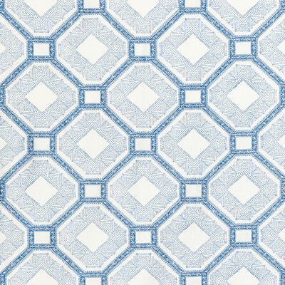 KRAVET BASICS EMBROIDERY  WHITE,BLUE,INDIGO   - KALKUDAH.15.0