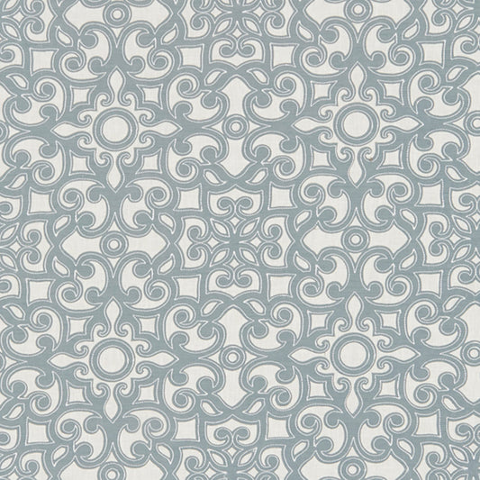 JF Fabrics KANDURI 65 Fabric Traditional,Transitional,Contemporary,Floral,Scroll Blue  Embroidery - 7628965 J8211