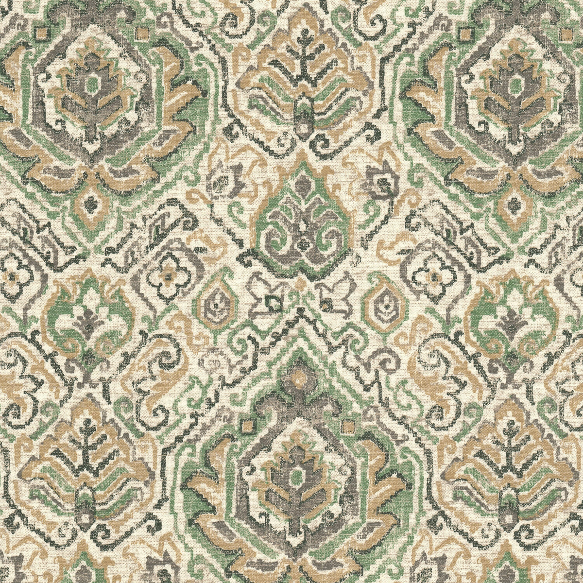 STOUT TEXTILES  MULTIPURPOSE,PRINT TRADITIONAL, MEDALLION SEAFOAM,SEAMIST   - KARA-1