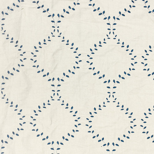 STOUT TEXTILES  MULTIPURPOSE,EMBROIDERIES TRADITIONAL, OGEE COBALT,SAPPHIRE   - KEAN-1