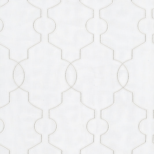 STOUT TEXTILES  DRAPERY,EMBROIDERIES TRANSITIONAL,, OGEE EGGSHELL,IVORY   - KENT-1